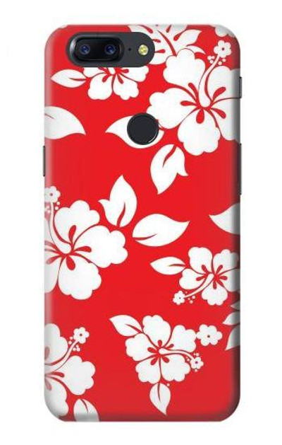 S1949 Hawaiian Hibiscus Pattern Case Cover Custodia per OnePlus 5T