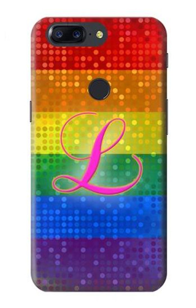 S2900 Rainbow LGBT Lesbian Pride Flag Case Cover Custodia per OnePlus 5T