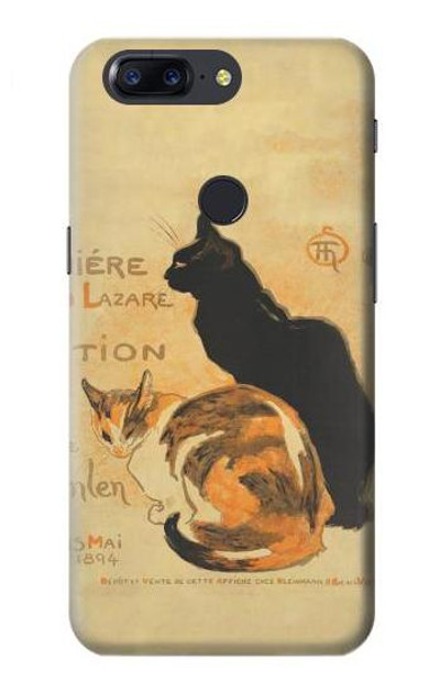 S3229 Vintage Cat Poster Case Cover Custodia per OnePlus 5T