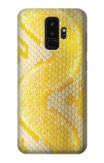 S2713 Yellow Snake Skin Graphic Printed Case Cover Custodia per Samsung Galaxy S9 Plus