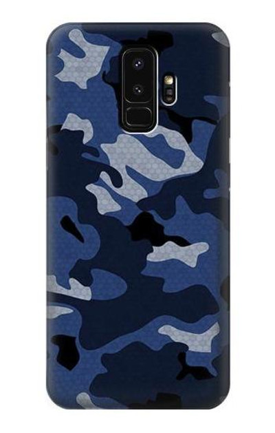 S2959 Navy Blue Camo Camouflage Case Cover Custodia per Samsung Galaxy S9 Plus