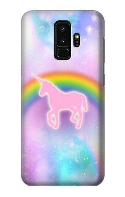 S3070 Rainbow Unicorn Pastel Sky Case Cover Custodia per Samsung Galaxy S9 Plus