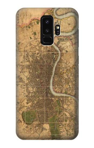 S3230 Vintage Map of London Case Cover Custodia per Samsung Galaxy S9 Plus