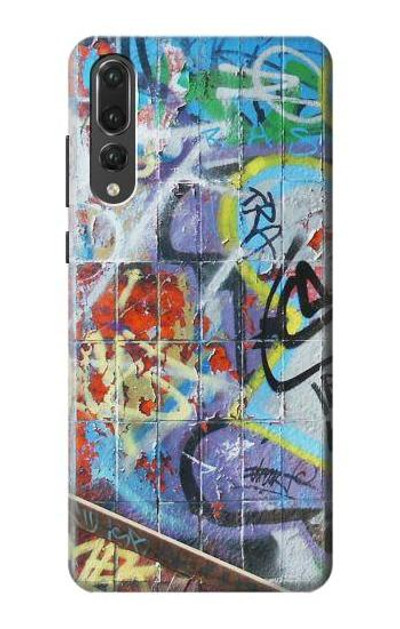 S0588 Wall Graffiti Case Cover Custodia per Huawei P20 Pro