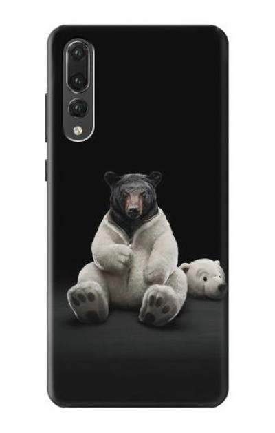 S0878 Black Bear Case Cover Custodia per Huawei P20 Pro