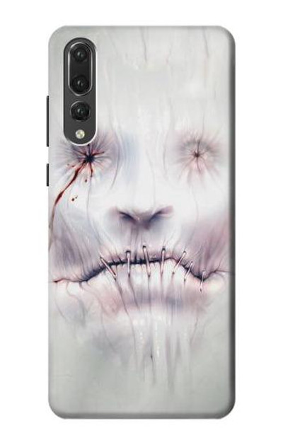 S0884 Horror Face Case Cover Custodia per Huawei P20 Pro