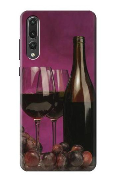 S0910 Red Wine Case Cover Custodia per Huawei P20 Pro