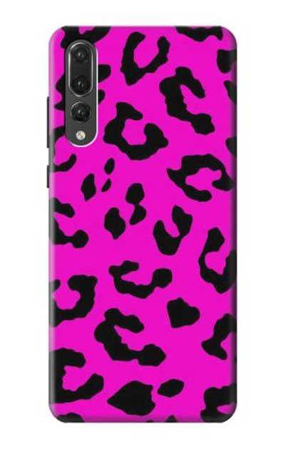 S1850 Pink Leopard Pattern Case Cover Custodia per Huawei P20 Pro