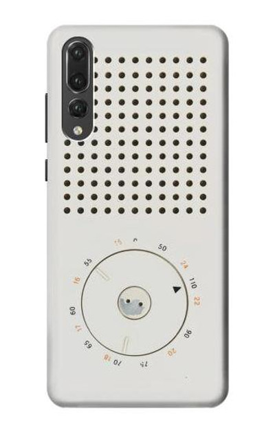 S1857 Retro Transistor Radio Case Cover Custodia per Huawei P20 Pro