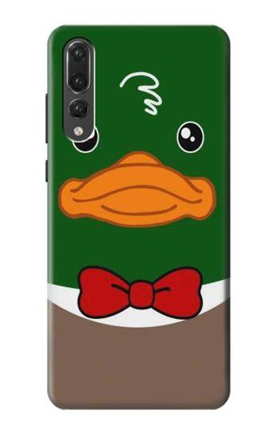 S2762 Green Head Mallard Duck Tuxedo Cartoon Case Cover Custodia per Huawei P20 Pro