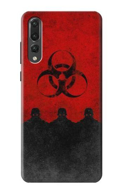 S2917 Biohazards Virus Red Alert Case Cover Custodia per Huawei P20 Pro