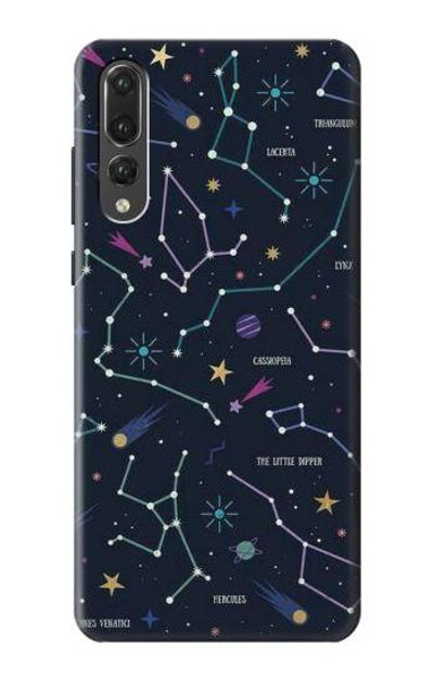 S3220 Star Map Zodiac Constellations Case Cover Custodia per Huawei P20 Pro