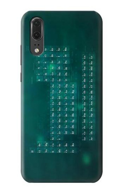 S0846 Chemistry Periodic Table Case Cover Custodia per Huawei P20