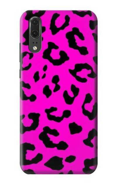 S1850 Pink Leopard Pattern Case Cover Custodia per Huawei P20