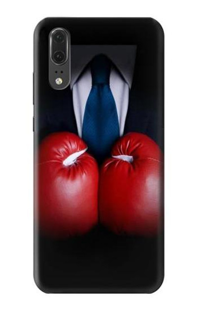 S2261 Businessman Black Suit With Boxing Gloves Case Cover Custodia per Huawei P20