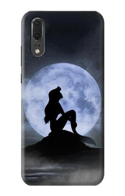 S2668 Mermaid Silhouette Moon Night Case Cover Custodia per Huawei P20