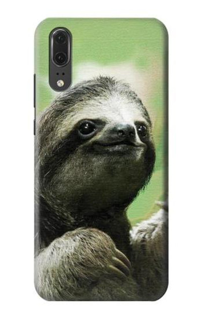 S2708 Smiling Sloth Case Cover Custodia per Huawei P20