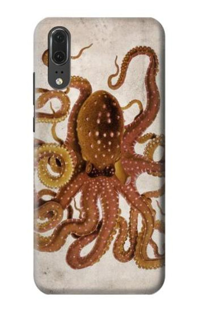 S2801 Vintage Octopus Case Cover Custodia per Huawei P20