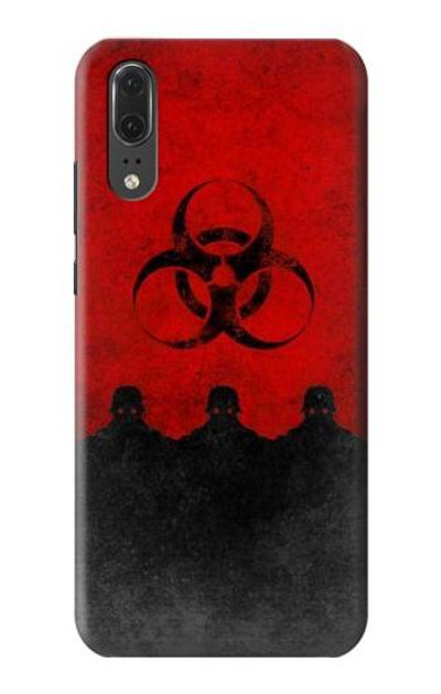 S2917 Biohazards Virus Red Alert Case Cover Custodia per Huawei P20