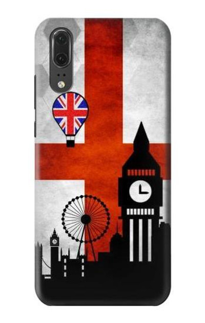 S2979 England Football Soccer Euro 2016 Case Cover Custodia per Huawei P20