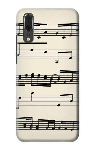 S3082 Music Sheet Case Cover Custodia per Huawei P20