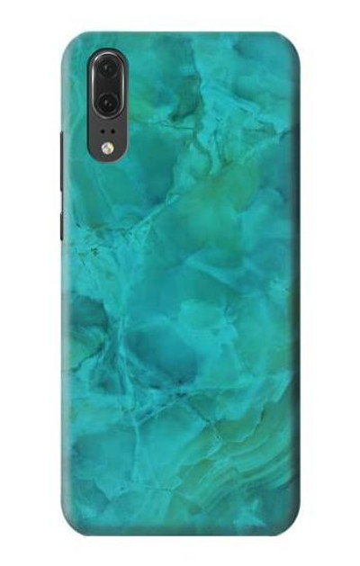 S3147 Aqua Marble Stone Case Cover Custodia per Huawei P20