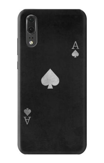 S3152 Black Ace of Spade Case Cover Custodia per Huawei P20