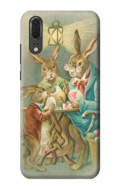 S3164 Easter Rabbit Family Case Cover Custodia per Huawei P20