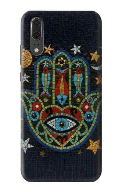 S3175 Hamsa Hand Mosaics Case Cover Custodia per Huawei P20