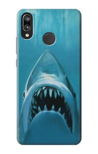 S0830 White Shark Case Cover Custodia per Huawei P20 Lite