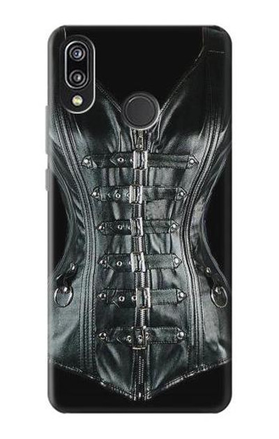 S1639 Gothic Corset Black Case Cover Custodia per Huawei P20 Lite