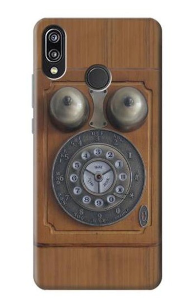 S3146 Antique Wall Retro Dial Phone Case Cover Custodia per Huawei P20 Lite