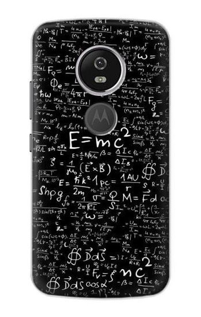 S2574 Mathematics Physics Blackboard Equation Case Cover Custodia per Motorola Moto E5 Plus