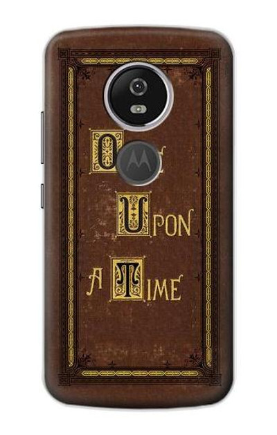 S2824 Once Upon a Time Book Cover Case Cover Custodia per Motorola Moto E5 Plus