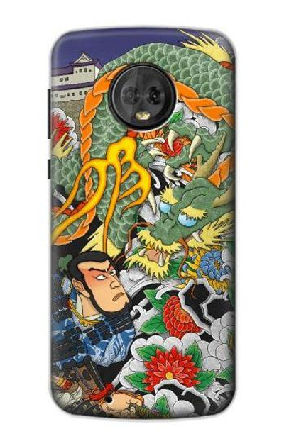 S0454 Japan Tattoo Case Cover Custodia per Motorola Moto G6