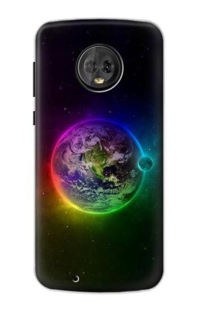 S2570 Colorful Planet Case Cover Custodia per Motorola Moto G6