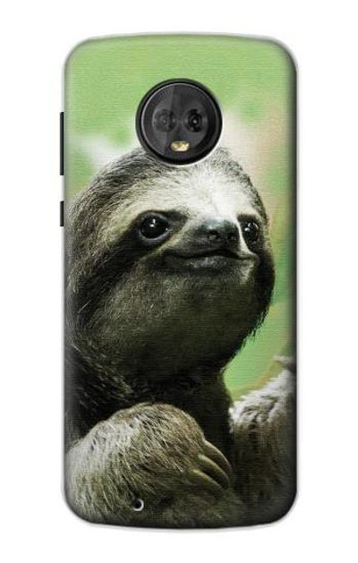 S2708 Smiling Sloth Case Cover Custodia per Motorola Moto G6