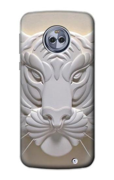 S0574 Tiger Carving Case Cover Custodia per Motorola Moto X4