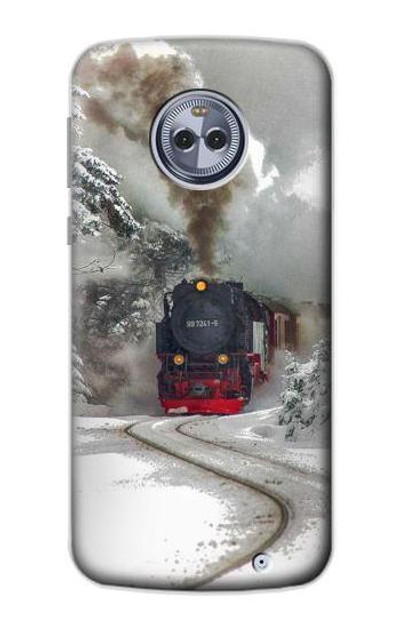 S1509 Steam Train Case Cover Custodia per Motorola Moto X4