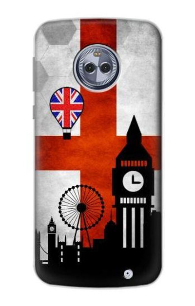S2979 England Football Soccer Euro 2016 Case Cover Custodia per Motorola Moto X4