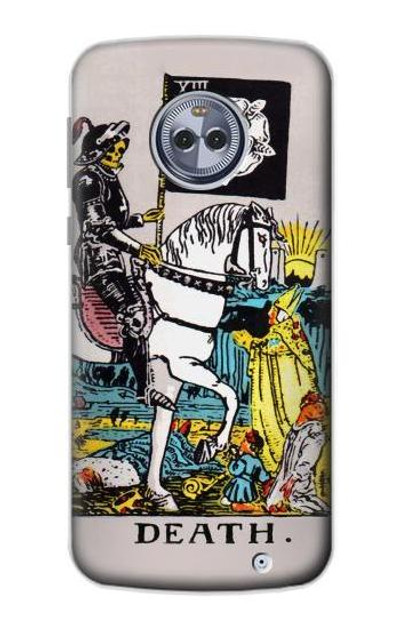 S3008 Tarot Card Death Case Cover Custodia per Motorola Moto X4