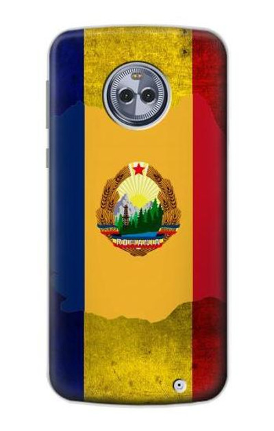 S3021 Romania Flag Case Cover Custodia per Motorola Moto X4