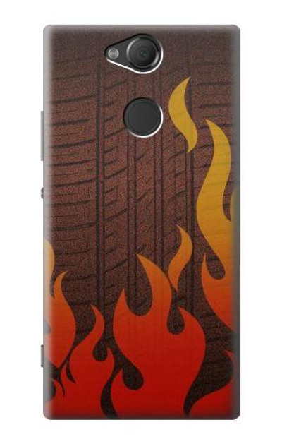 S2988 Rally Car Tire Fire Case Cover Custodia per Sony Xperia XA2