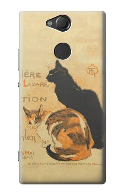 S3229 Vintage Cat Poster Case Cover Custodia per Sony Xperia XA2