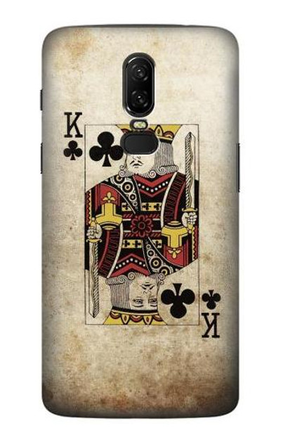 S2528 Poker King Card Case Cover Custodia per OnePlus 6