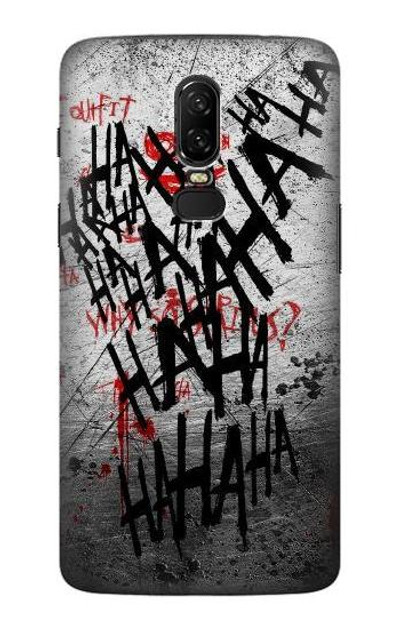 S3073 Hahaha Blood Splash Case Cover Custodia per OnePlus 6
