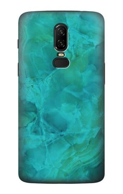 S3147 Aqua Marble Stone Case Cover Custodia per OnePlus 6