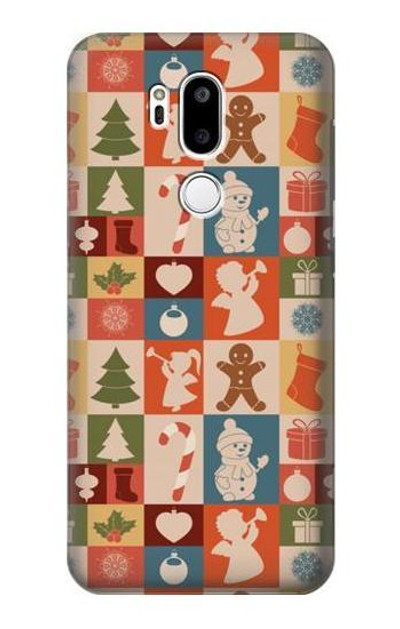 S2854 Cute Xmas Pattern Case Cover Custodia per LG G7 ThinQ