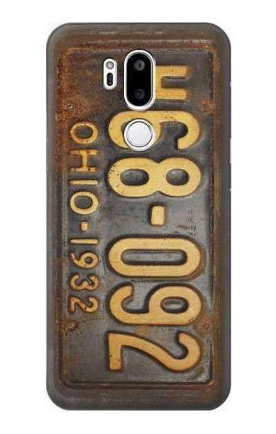 S3228 Vintage Car License Plate Case Cover Custodia per LG G7 ThinQ