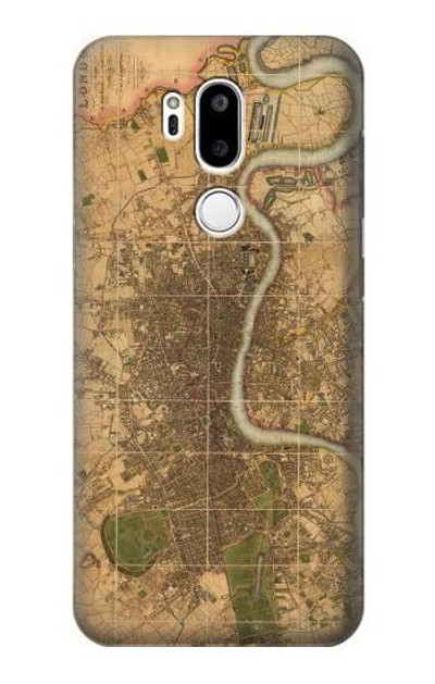 S3230 Vintage Map of London Case Cover Custodia per LG G7 ThinQ